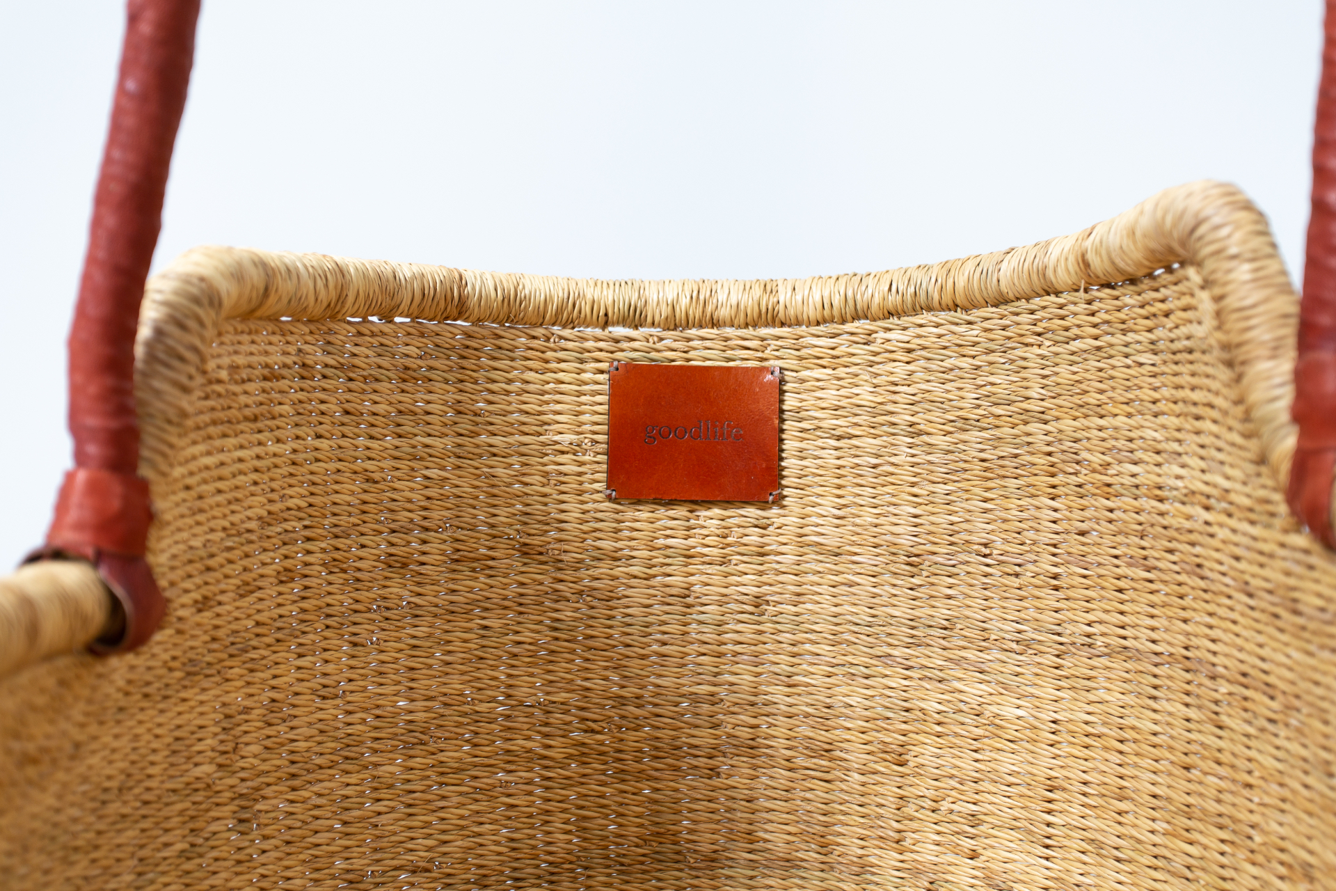 Numbered label stitched inside the rim of the handwoven Heirloom